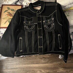 True Religion Men's Large Fleece Jacket